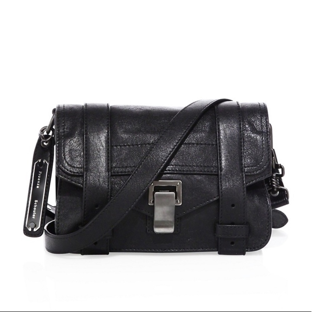 PROENZA SCHOULER MINI PS1 LEATHER CROSSBODY BAG